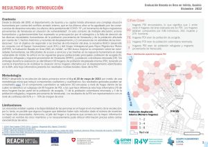 REACH Colombia EBA Inírida, Guainía - Hoja informativa de resultados clave: Población Desplazada Interna (PDI)
