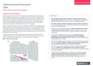 REACH Libya Derna Settlement-based Assessment EN