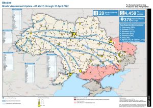 Ukraine Border Crossing Update Map (1 March – 10 Apr 2022)