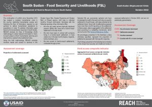 Assessment of Hard to Reach Areas: Food Security & Livelihoods, October 2022