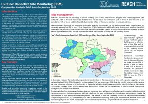 IDP Collective Site Monitoring, Comparative Analysis Brief (Jun-Aug-Sep 2022)