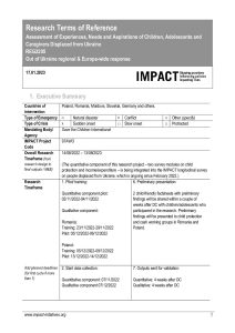 IMPACT TOR Ukrainian refugee child protection assessment (December 2022-March 2023) – External