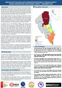 Post Distribution Monitoring Endline Factsheet for Turkana, Dec 2022