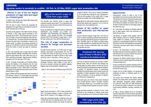 UKR Mapping Impact of Conflict Factsheet sugar beet production 12May 2022