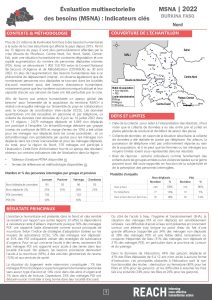 Factsheet MSNA pour la région du Nord