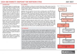 REACH_SYR_Analysis_Cash & Markets Snapshot for Northern Syria_July 2021