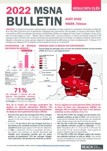 REACH Bulletin régional Tahoua MSNA 2022 Niger
