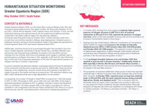 REACH South Sudan Greater Equatoria Region Situation Overview, May - October 2022