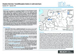 SYR_Report_CCCM_Transit Reception Centre Thematic Report_September 2018