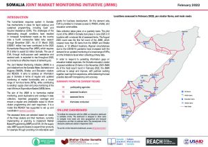 Somalia Joint Market Monitoring Initiative, February 2022 Situation Overview