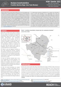 Suivi de la situation humanitaire dans la zone Trois Frontières, Analyse Transfrontalière - Burkina Faso et Niger- Jan 2022