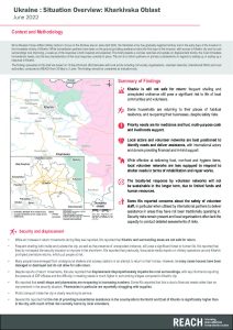 REACH Ukraine Kharkiv Situation Overview (June 2022)