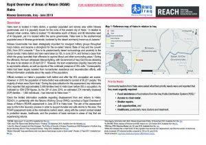 REACH IRQ ROAR Hatra Situation Overview July 2019