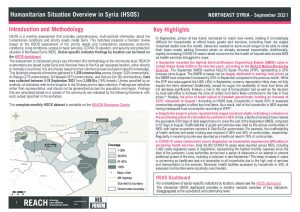 Humanitarian Situation Overview in Northeast Syria – September 2021