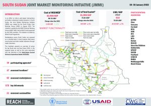 South Sudan Joint Market Monitoring Initiative (JMMI) factsheet, January 2022