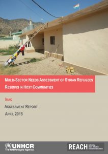 IRQ_Report_Multi-Sector Needs Assessment of Syrian Refugees Residing in Host Communities_April2015