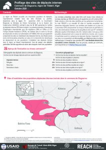 Profilage des sites de déplacés internes dans la commune de Diagourou, région de Tillabéri, Niger – Octobre 2020