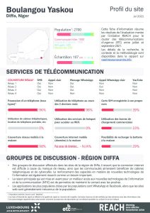 REACH Niger - Factsheets - Support to ETC - Sept 2021