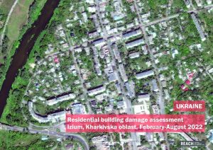 Residential Infrastructure Damage Analysis in Izium, Kharkivska oblast (February – August 2022)