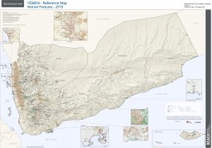 Yemen Reference Map (Natural Features English) A0 - November 2019