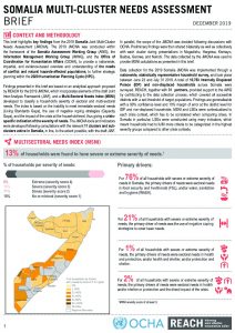 Joint Multi-Cluster Needs Assessment (JMCNA) Brief, Somalia - December 2019