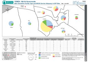 Yemen - IDP Sanitation in Marib Map - June2021