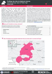 Profilage des sites de déplacés internes dans la commune de Dargol, région de Tillabéri, Niger – Octobre 2020