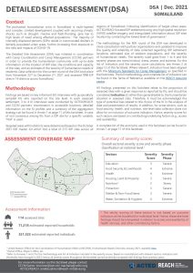 Detailed Site Assessment (DSA) National Factsheet, June 2022, Somaliland