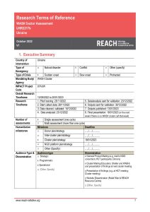 REACH Ukraine WASH Needs Assessment Terms of Reference (January 2023)