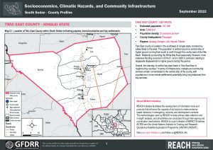 REACH South Sudan - Socioeconomic, Climatic Hazards, and Community Infrastructure County Profile, Twic East, September 2022