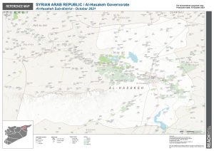REACH Syria Reference Map Sub district Al Hasakeh OCT2021 A1