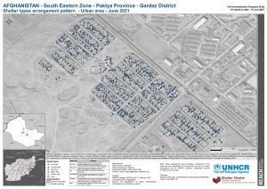 REACH AFG Map Gardez District 3 Plot Arrangement Of Shelter Types 01Jun2021 A3