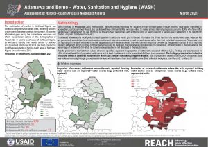Hard to Reach Assessment in Northeast Nigeria, WASH Factsheet, March 2021