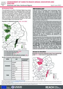 Humanitarian Situation Monitoring in Northeast Nigeria: Education and Shelter Factsheet, June 2022