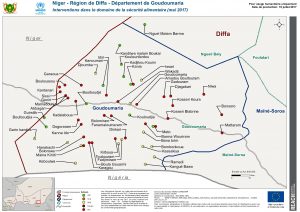 NER_Map_Diffa - Département de Goudoumaria - Interventions en Sécurité Alimentaire, mai 2017