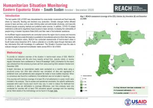 Humanitarian Situation Monitoring of hard-to-reach areas of Eastern Equatoria State, South Sudan, October to December 2020