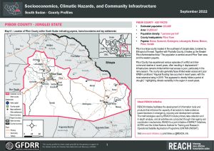REACH South Sudan – Socioeconomic, Climatic Hazards, and Community Infrastructure County Profile, Pibor, September 2022