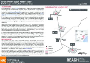 Dadaab Information Needs Assessment, Situation Overview, August 2021