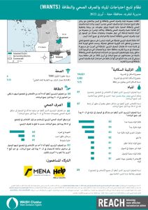 REACH YEM Factsheet WASH WANTS Common KI Al maghrabah District April 2022 AR
