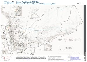 Nationwide Flood Hazard Scores of IDP Sites - January 2023