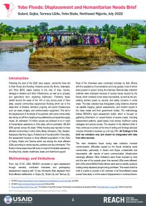 REACH NGA Yobe Floods: Displacement and Humanitarian Needs Brief