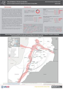 Suivi de la situation humanitaire, Crise du Rutshuru, carte des dynamiques de déplacement, octobre 2022