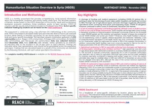 Humanitarian Situation Overview in Northeast Syria – November 2021