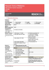 REACH Syria ToR Sanitation Systems Assessment in Northeast Syria Nov-22