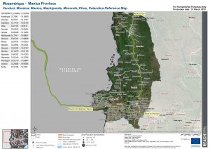 Vanduzi, Messica, Manica, Machipanda, Mavonde, Choa, Catandica, Manica Province Reference Map