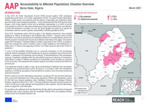 Accountability to Affected Populations Situation Overview, Borno State - March 2021