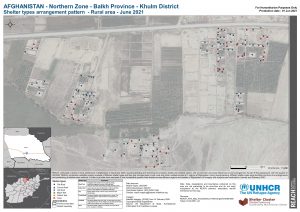 REACH AFG Map Khulm District 3 Plot Arrangement Of Shelter Types 01Jun2021 A3