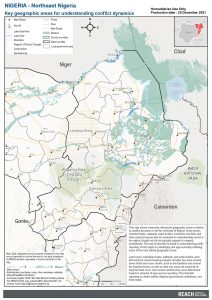 NIGERIA - Northeast Nigeria Key geographic areas for understanding conflict dynamics