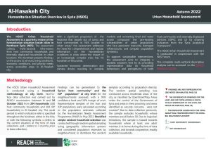 Urban Humanitarian Situation Overview in Hasakeh city - Autumn 2022