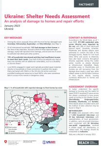 REACH Ukraine Shelter Needs Factsheet (January 2023)